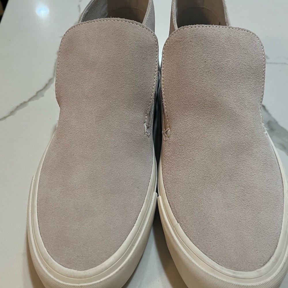Women’s SeaVees  and Suede Slip-On Shoes - light gray